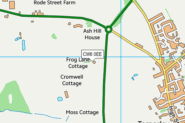 CW6 0EE map - OS VectorMap District (Ordnance Survey)