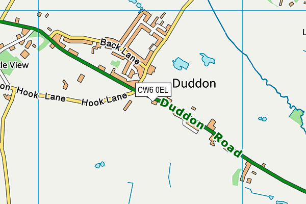 Duddon St Peter's CofE Primary School map (CW6 0EL) - OS VectorMap District (Ordnance Survey)