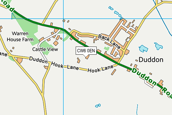 CW6 0EN map - OS VectorMap District (Ordnance Survey)