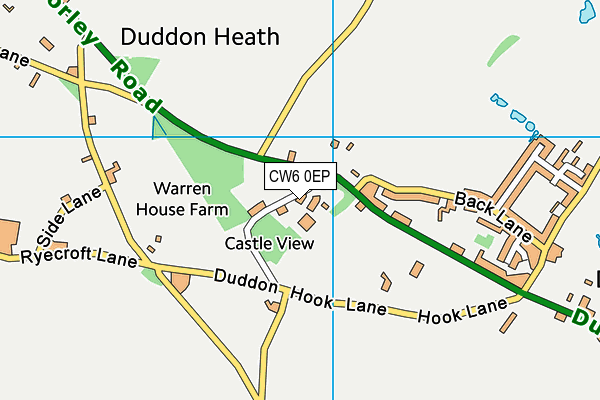 CW6 0EP map - OS VectorMap District (Ordnance Survey)