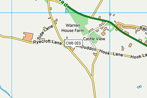 CW6 0ES map - OS VectorMap District (Ordnance Survey)