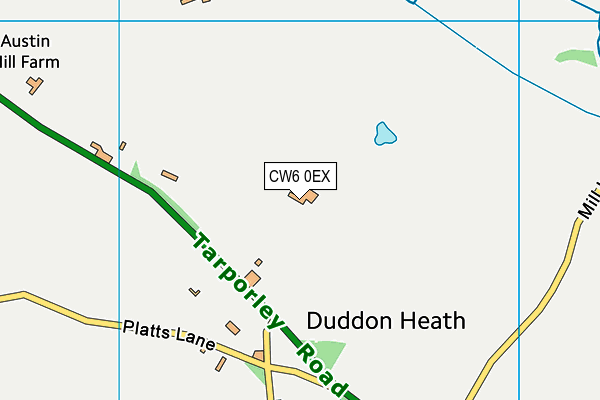 CW6 0EX map - OS VectorMap District (Ordnance Survey)