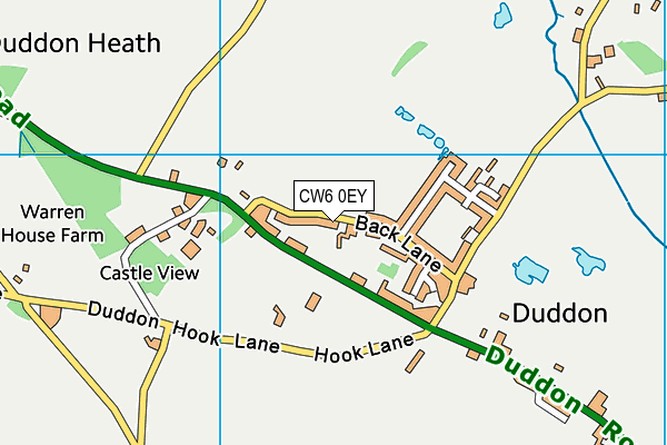 CW6 0EY map - OS VectorMap District (Ordnance Survey)