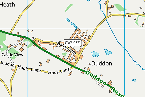 CW6 0EZ map - OS VectorMap District (Ordnance Survey)