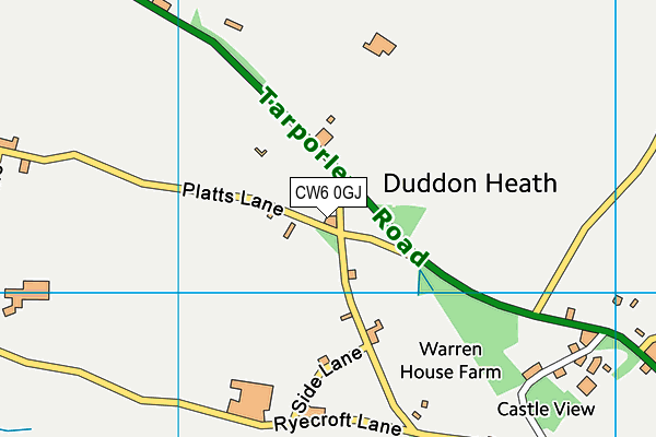 CW6 0GJ map - OS VectorMap District (Ordnance Survey)