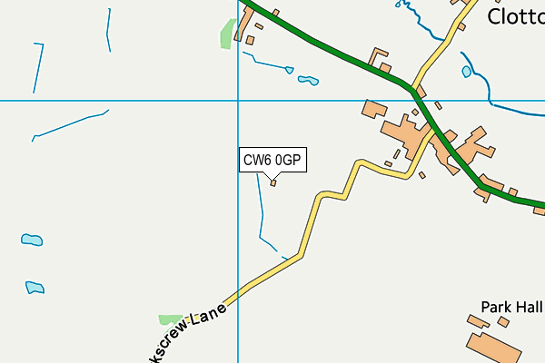 CW6 0GP map - OS VectorMap District (Ordnance Survey)