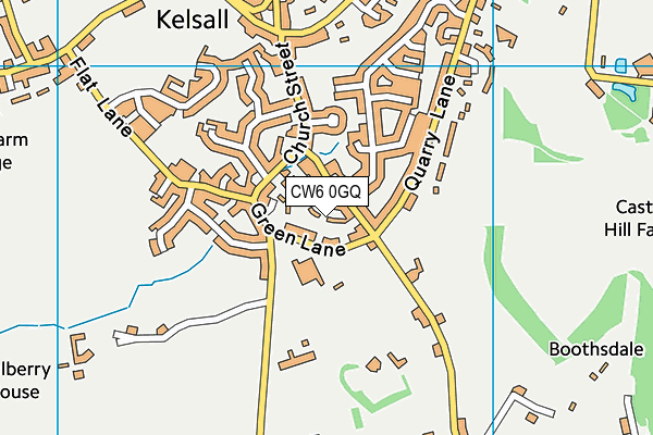 CW6 0GQ map - OS VectorMap District (Ordnance Survey)