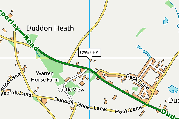 CW6 0HA map - OS VectorMap District (Ordnance Survey)