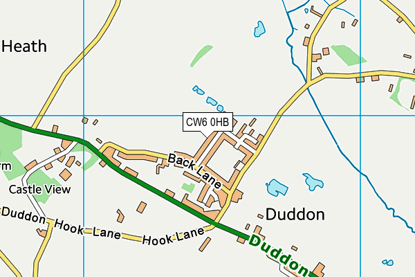 CW6 0HB map - OS VectorMap District (Ordnance Survey)