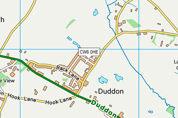 CW6 0HE map - OS VectorMap District (Ordnance Survey)