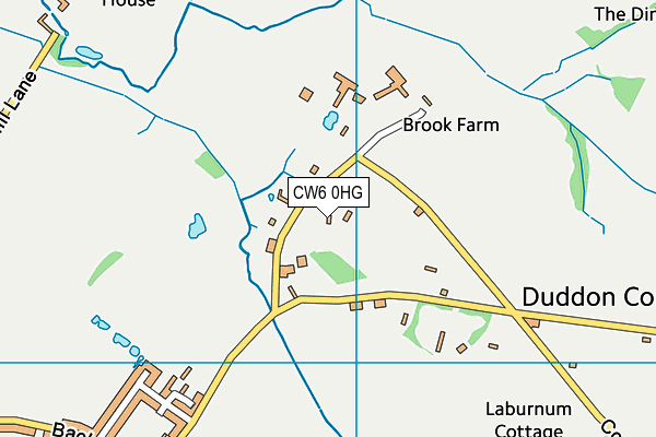 CW6 0HG map - OS VectorMap District (Ordnance Survey)