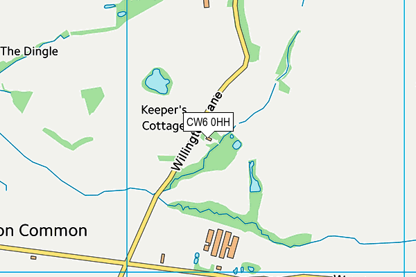 CW6 0HH map - OS VectorMap District (Ordnance Survey)