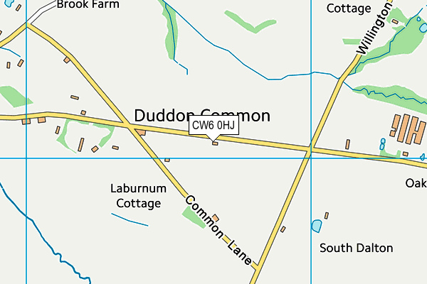 CW6 0HJ map - OS VectorMap District (Ordnance Survey)