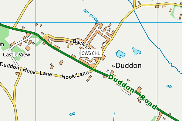 CW6 0HL map - OS VectorMap District (Ordnance Survey)