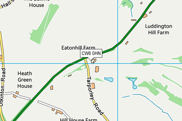 CW6 0HN map - OS VectorMap District (Ordnance Survey)