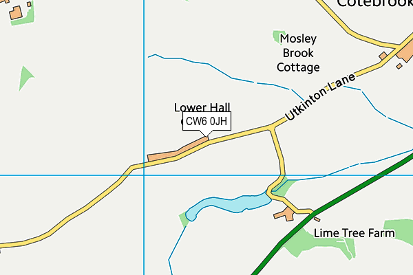 CW6 0JH map - OS VectorMap District (Ordnance Survey)