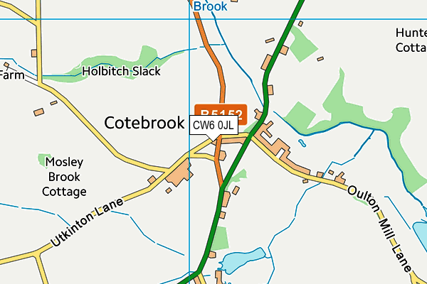 CW6 0JL map - OS VectorMap District (Ordnance Survey)