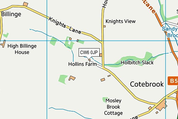 CW6 0JP map - OS VectorMap District (Ordnance Survey)