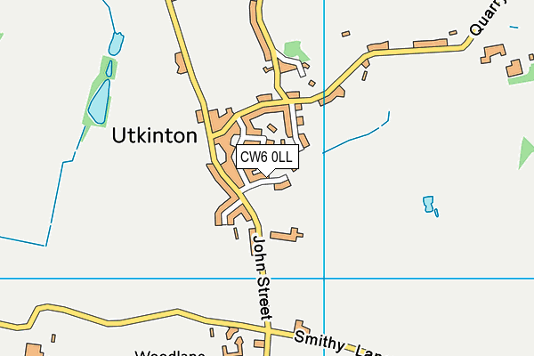 CW6 0LL map - OS VectorMap District (Ordnance Survey)