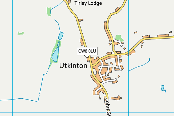 CW6 0LU map - OS VectorMap District (Ordnance Survey)