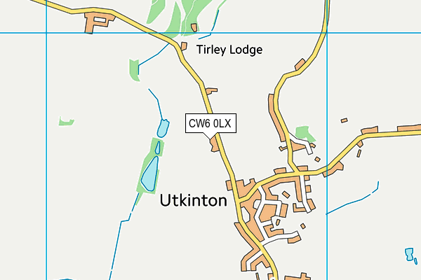 CW6 0LX map - OS VectorMap District (Ordnance Survey)