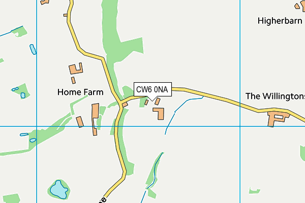 CW6 0NA map - OS VectorMap District (Ordnance Survey)