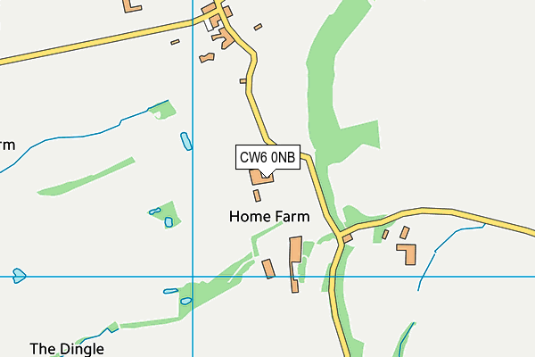 CW6 0NB map - OS VectorMap District (Ordnance Survey)