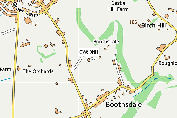 CW6 0NH map - OS VectorMap District (Ordnance Survey)