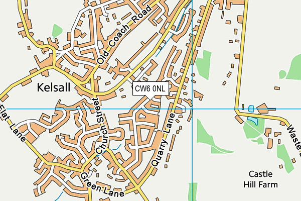 CW6 0NL map - OS VectorMap District (Ordnance Survey)