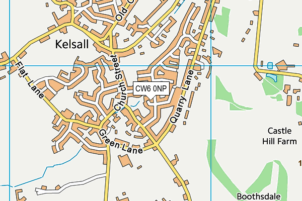 CW6 0NP map - OS VectorMap District (Ordnance Survey)