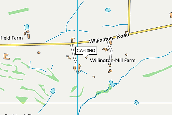 CW6 0NQ map - OS VectorMap District (Ordnance Survey)