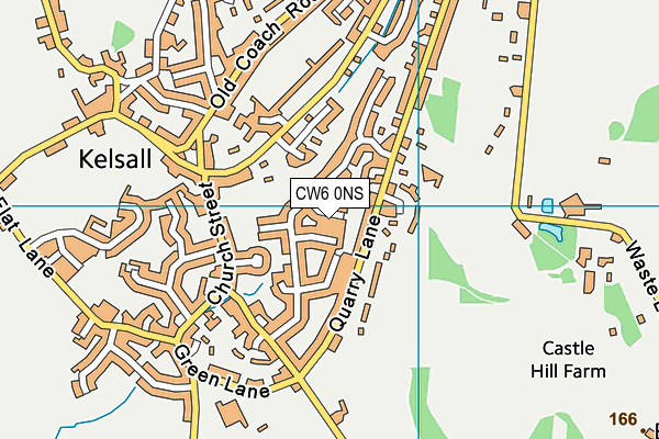 CW6 0NS map - OS VectorMap District (Ordnance Survey)