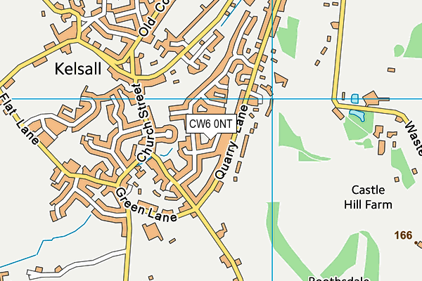 CW6 0NT map - OS VectorMap District (Ordnance Survey)