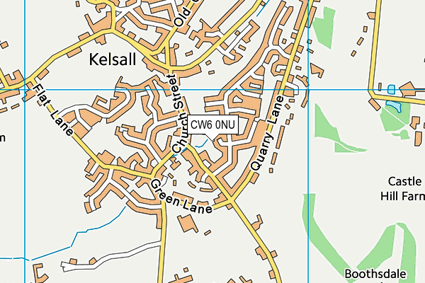 CW6 0NU map - OS VectorMap District (Ordnance Survey)