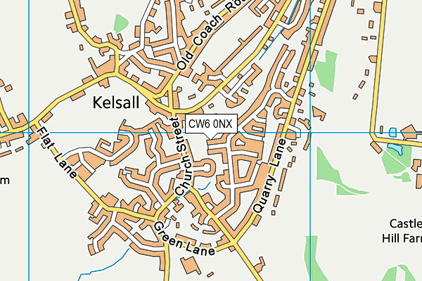 CW6 0NX map - OS VectorMap District (Ordnance Survey)