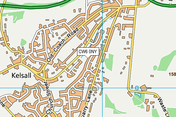 CW6 0NY map - OS VectorMap District (Ordnance Survey)