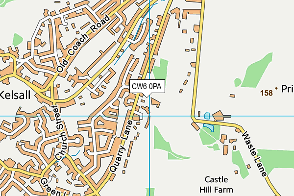 CW6 0PA map - OS VectorMap District (Ordnance Survey)