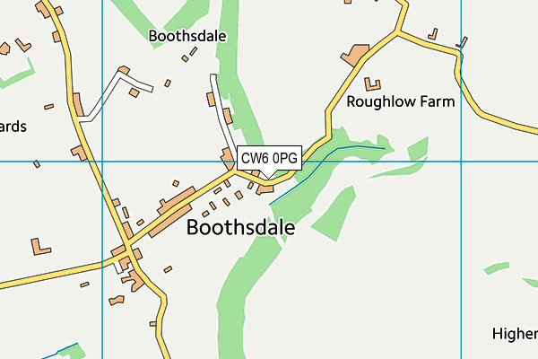 CW6 0PG map - OS VectorMap District (Ordnance Survey)