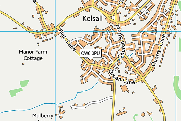 Kelsall Primary  and Nursery School map (CW6 0PU) - OS VectorMap District (Ordnance Survey)