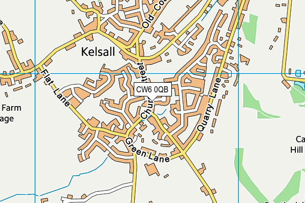 CW6 0QB map - OS VectorMap District (Ordnance Survey)