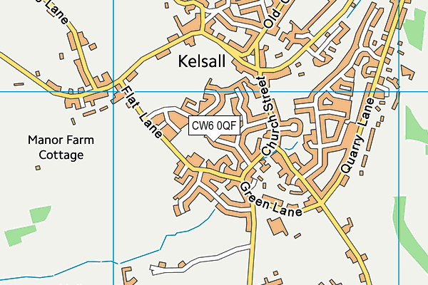 CW6 0QF map - OS VectorMap District (Ordnance Survey)