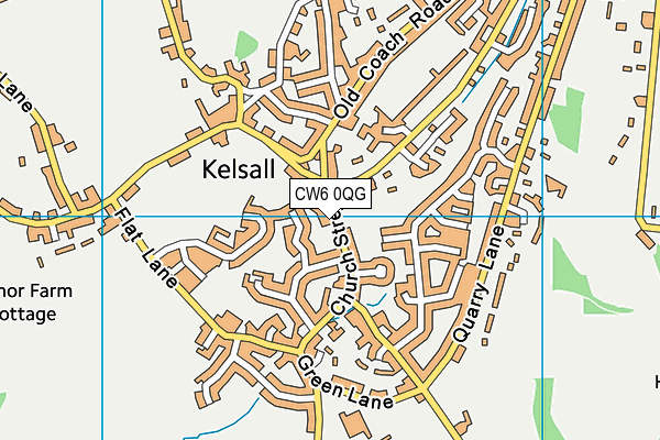 CW6 0QG map - OS VectorMap District (Ordnance Survey)