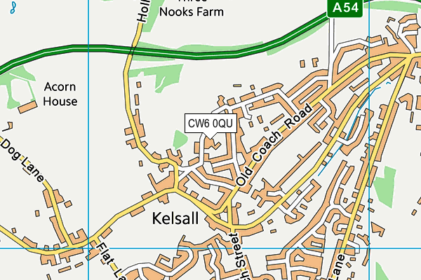 CW6 0QU map - OS VectorMap District (Ordnance Survey)