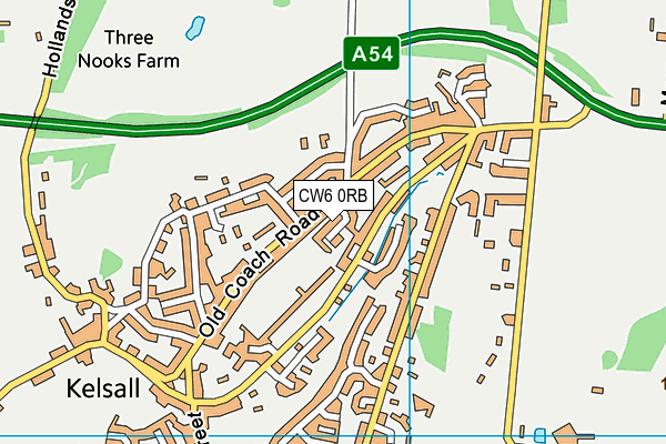 CW6 0RB map - OS VectorMap District (Ordnance Survey)
