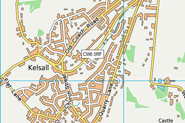 CW6 0RF map - OS VectorMap District (Ordnance Survey)