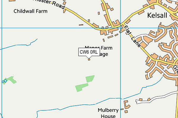 CW6 0RL map - OS VectorMap District (Ordnance Survey)