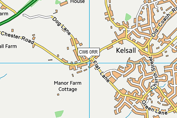 CW6 0RR map - OS VectorMap District (Ordnance Survey)