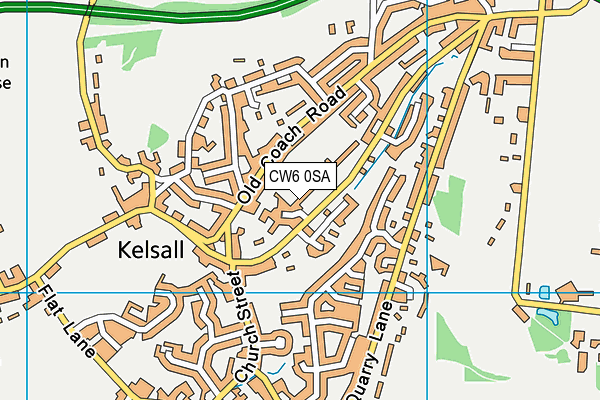 CW6 0SA map - OS VectorMap District (Ordnance Survey)