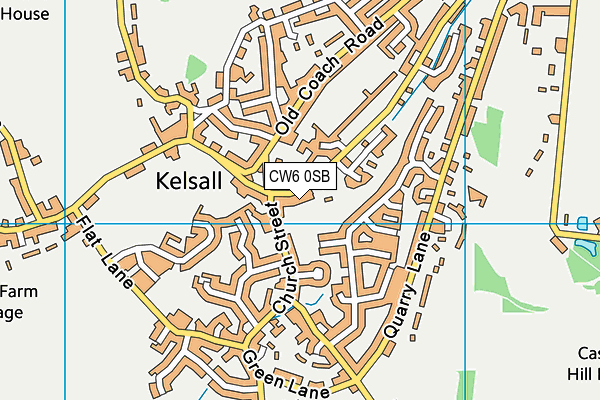 CW6 0SB map - OS VectorMap District (Ordnance Survey)