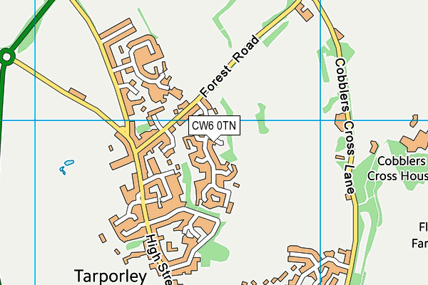 CW6 0TN map - OS VectorMap District (Ordnance Survey)